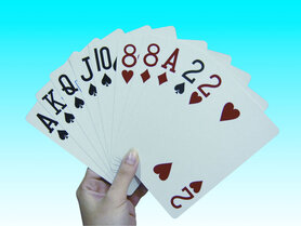 Speelkaarten groot logo (extra groot)